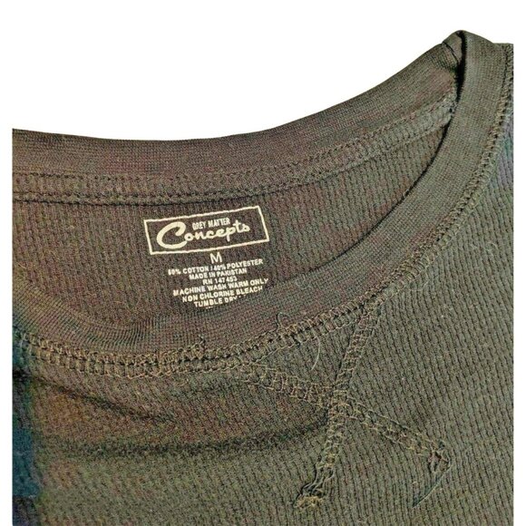 Grey Matters Medium Black Cotton Blend Long Sleeve Lightweight  Sweater 40a - Picture 5 of 8